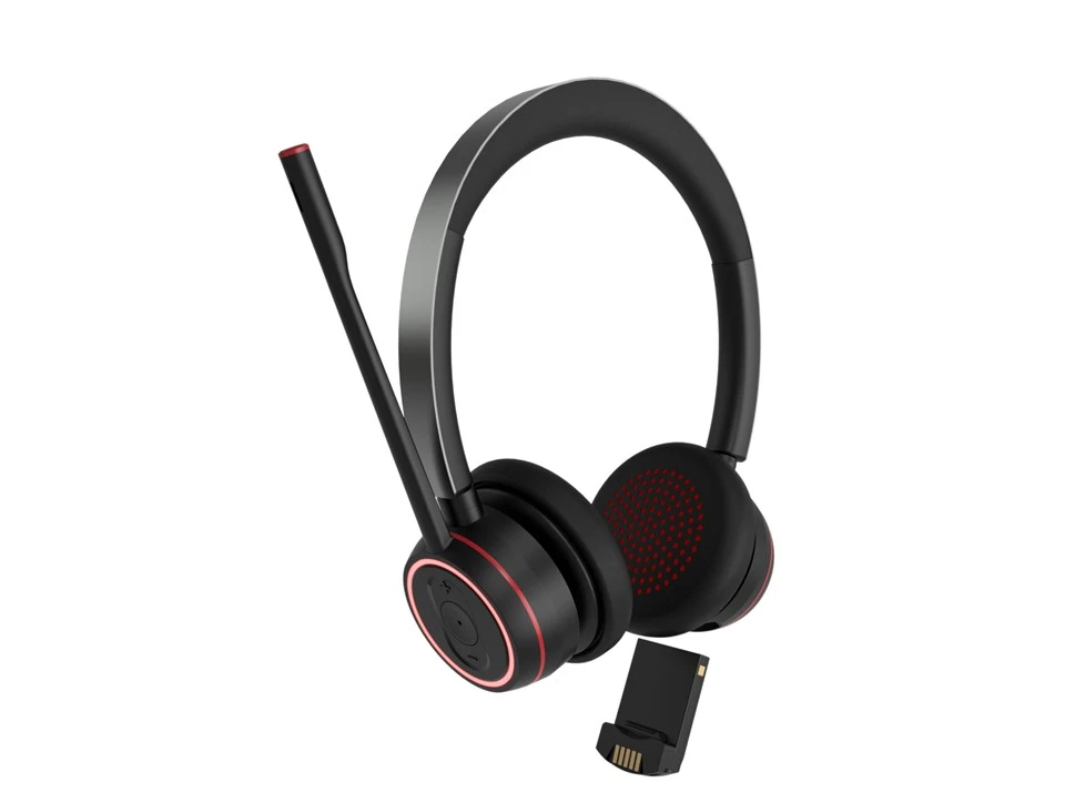 AI Noise Cancelling Business Headset With Removable Battery